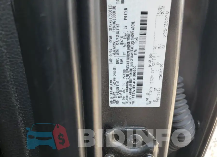 1FTEW1EG4GFB96600 Photo# 12