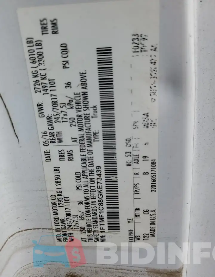 1FTMF1C88GKE73439 Photo# 12