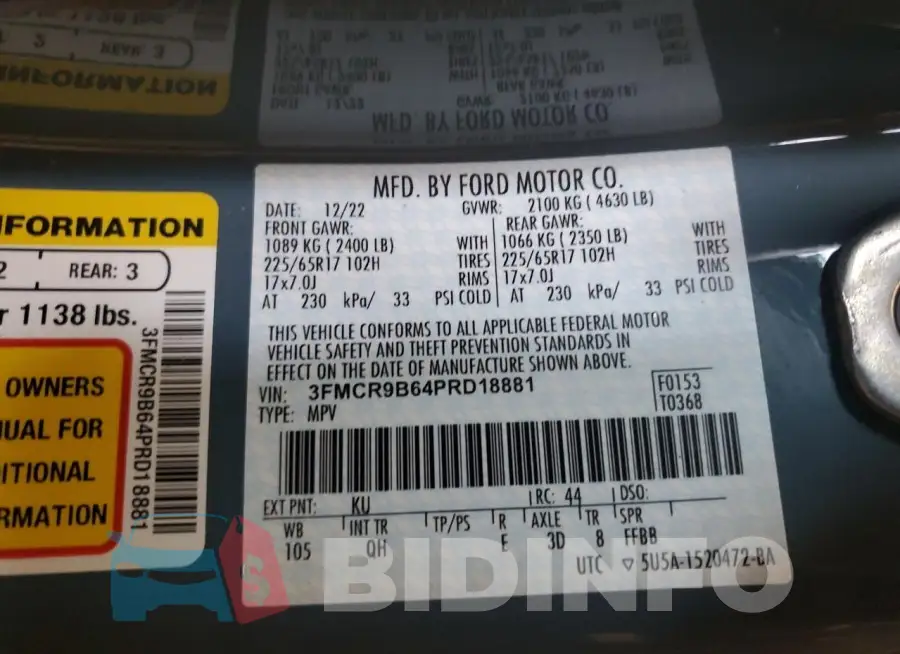 3FMCR9B64PRD18881 Photo# 13