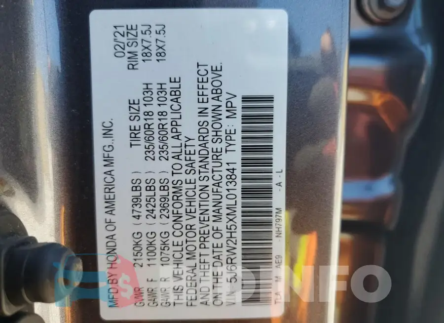 5J6RW2H5XML013841 Photo# 13