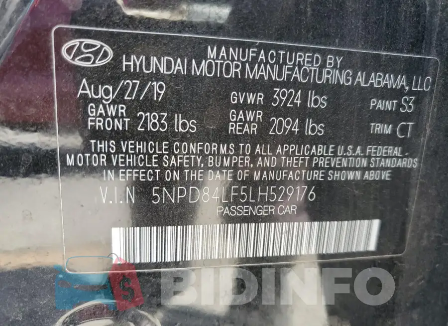 5NPD84LF5LH529176 Photo# 12