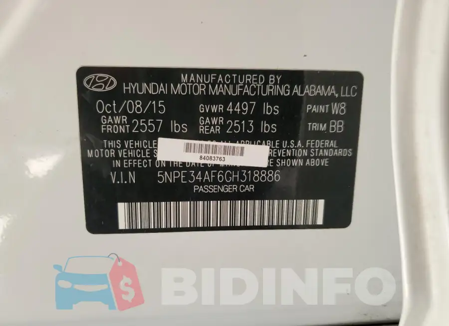 5NPE34AF6GH318886 Photo# 12