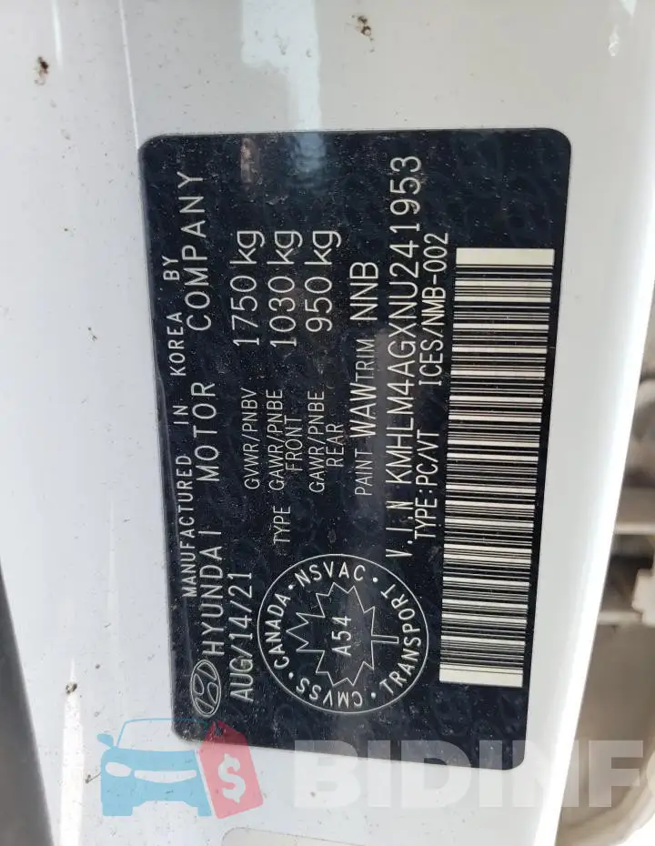 KMHLM4AGXNU241953 Photo# 13