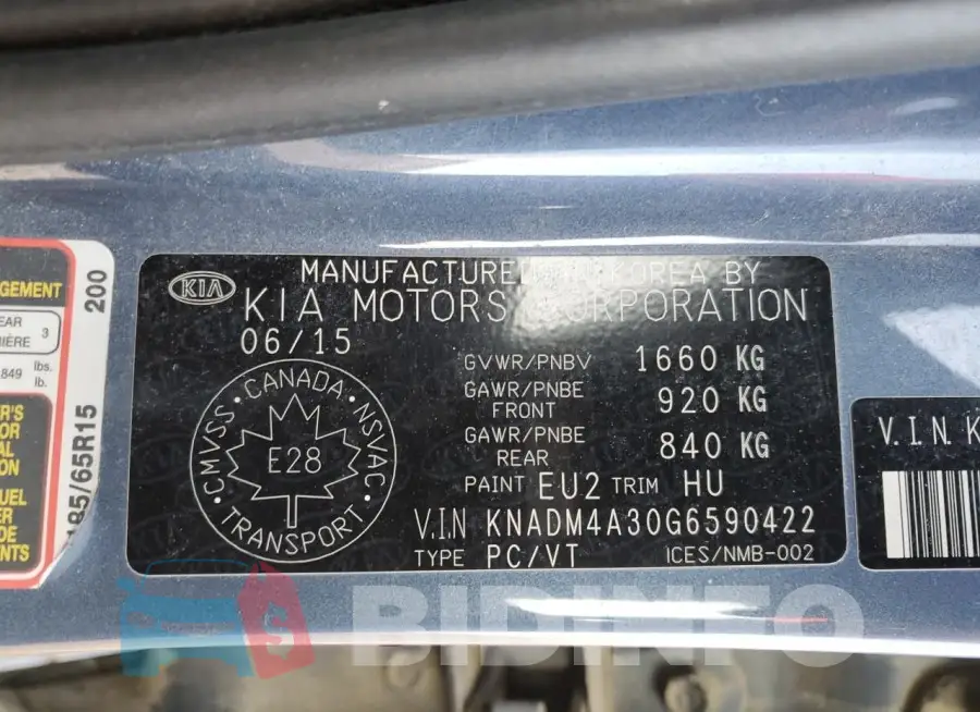 KNADM4A30G6590422 Photo# 12