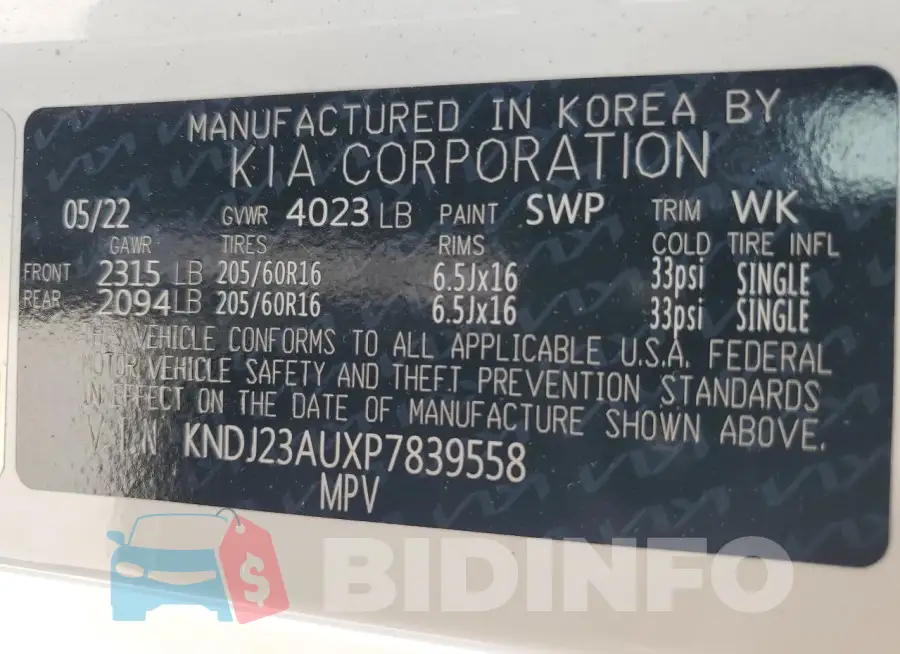 KNDJ23AUXP7839558 Photo# 13