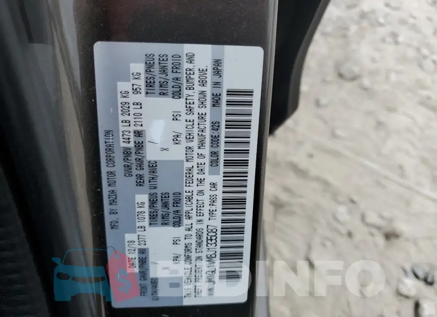 JM1GL1VM8J1335087 Photo# 13