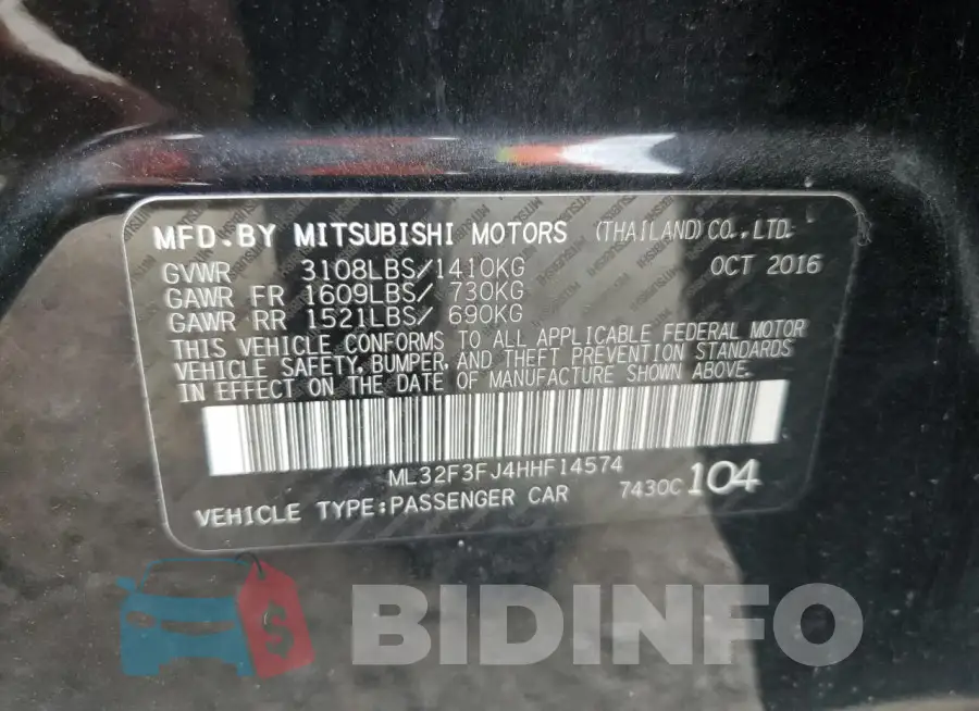 ML32F3FJ4HHF14574 Photo# 13