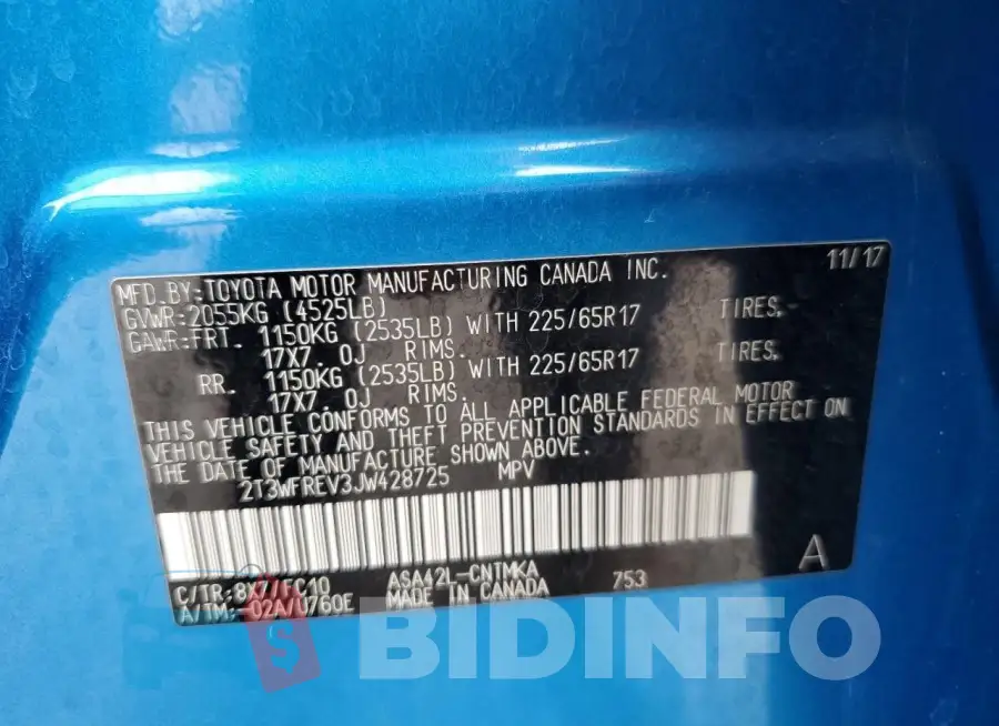 2T3WFREV3JW428725 Photo# 12