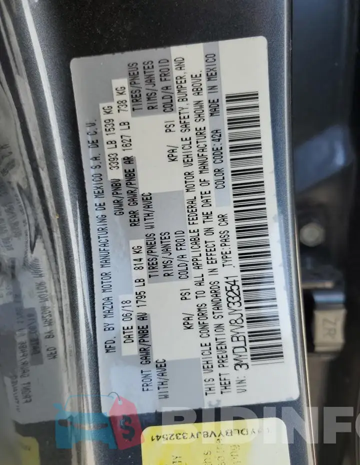 3MYDLBYV8JY332541 Photo# 13