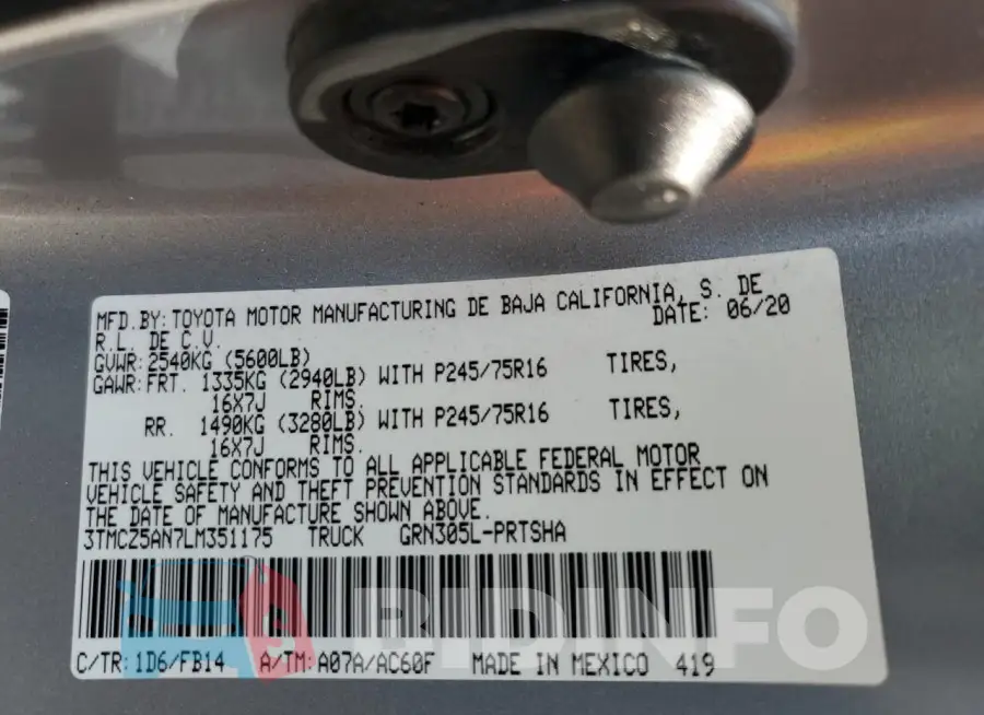 3TMCZ5AN7LM351175 Photo# 13