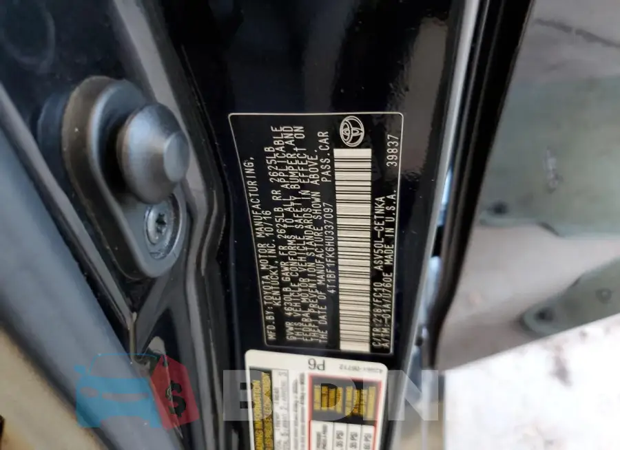 4T1BF1FK6HU337097 Photo# 12