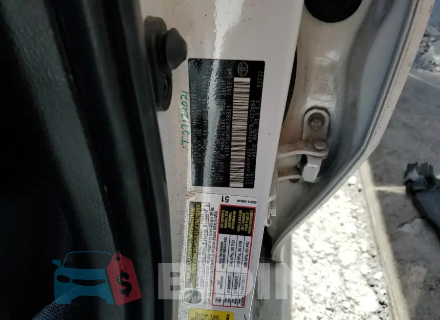 4T1C11AK5MU528921 Photo# 13