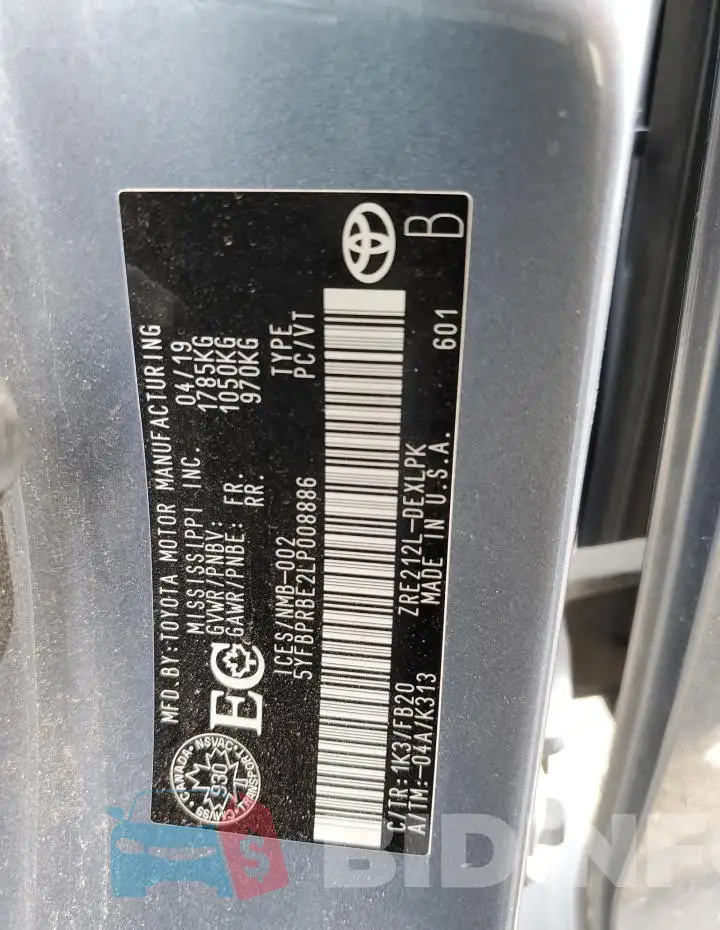 5YFBPRBE2LP008886 Photo# 13