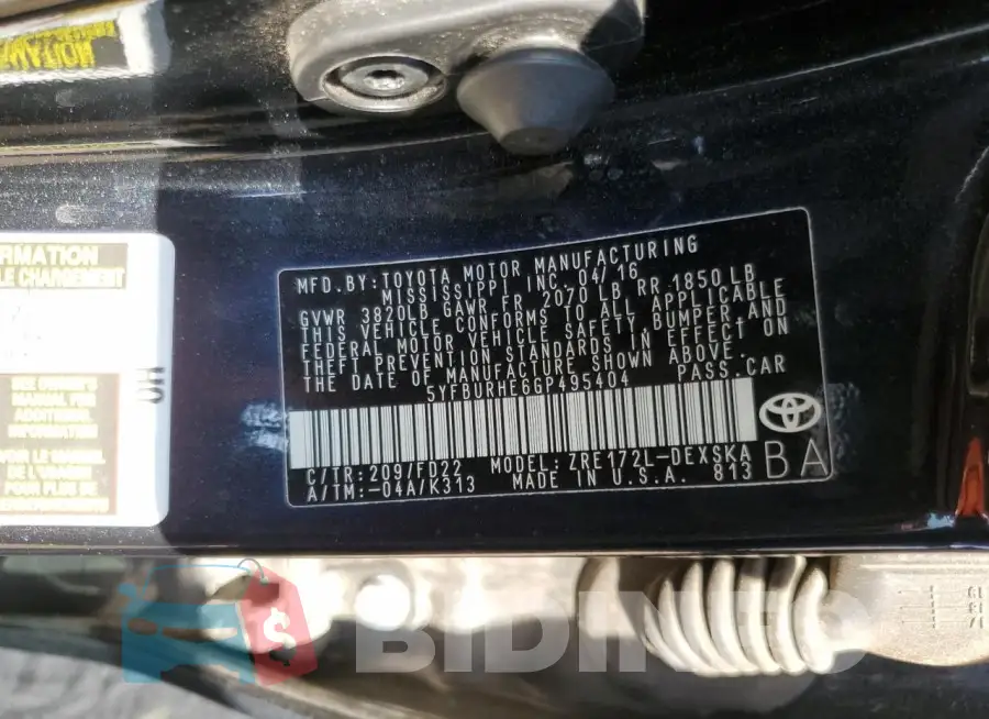 5YFBURHE6GP495404 Photo# 12