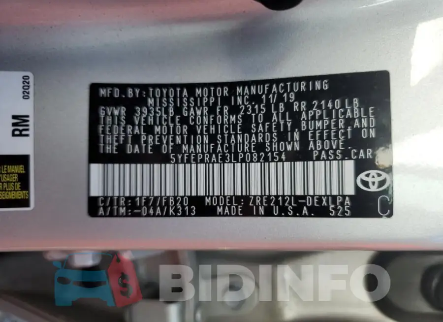 5YFEPRAE3LP082154 Photo# 13