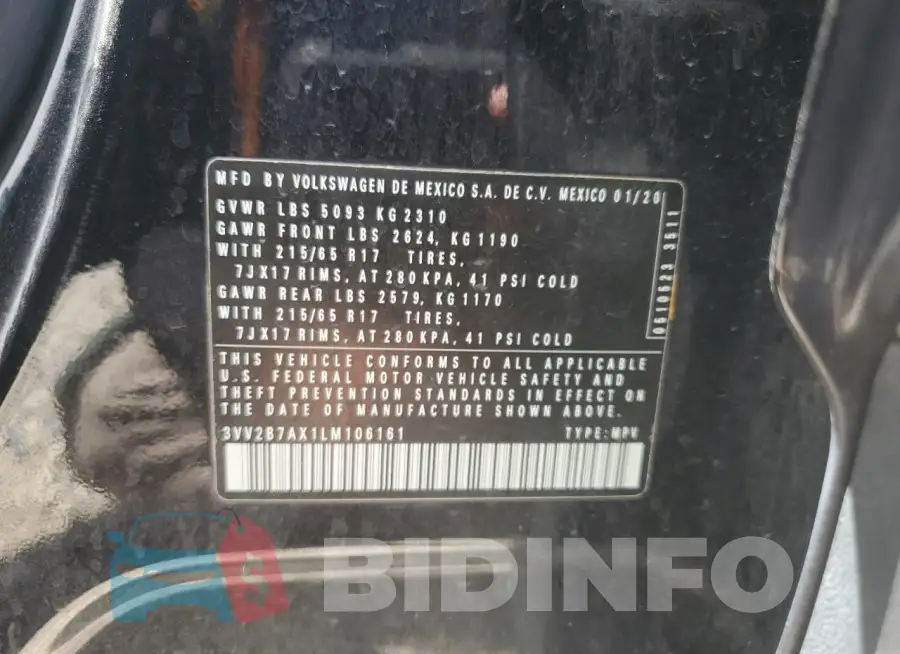 3VV2B7AX1LM106161 Photo# 12