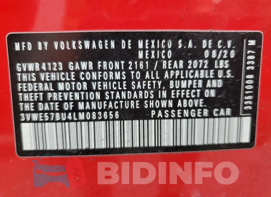 3VWE57BU4LM083656 Photo# 12