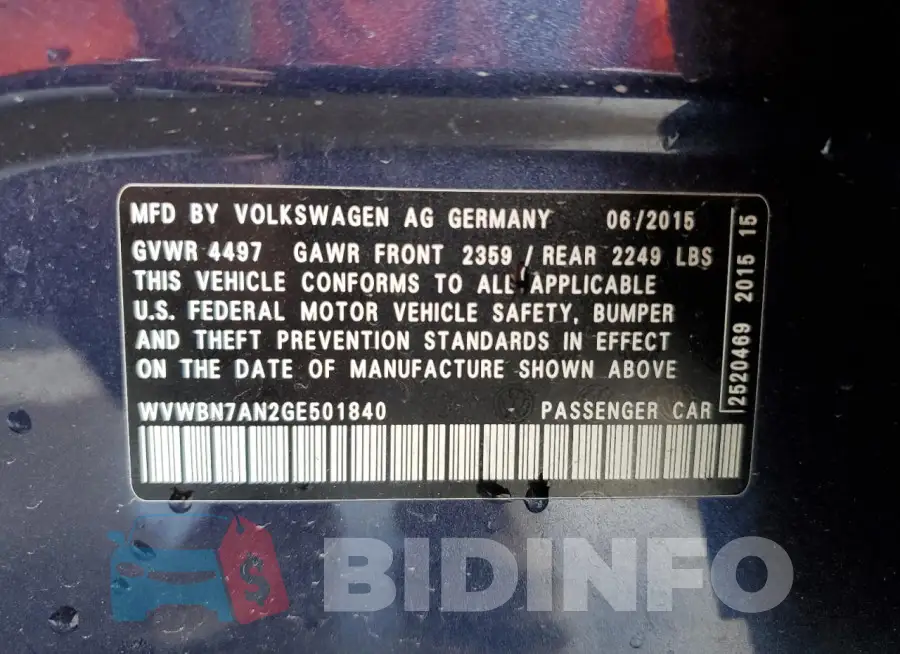 WVWBN7AN2GE501840 Photo# 12