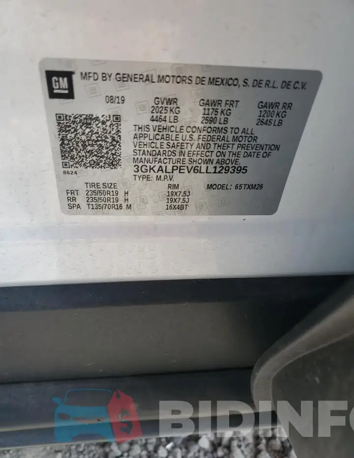 3GKALPEV6LL129395 Photo# 13