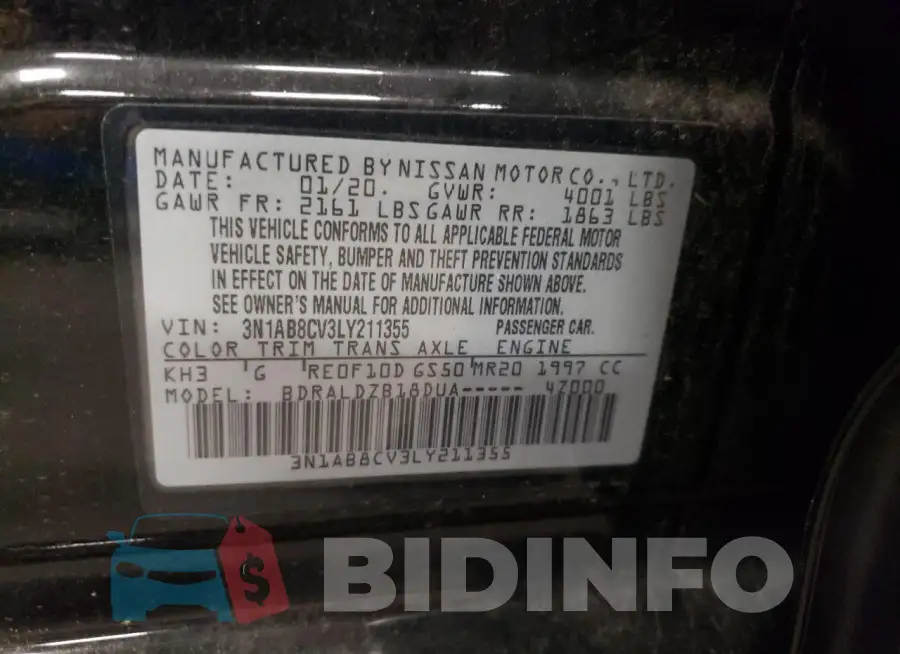 3N1AB8CV3LY211355 Photo# 12