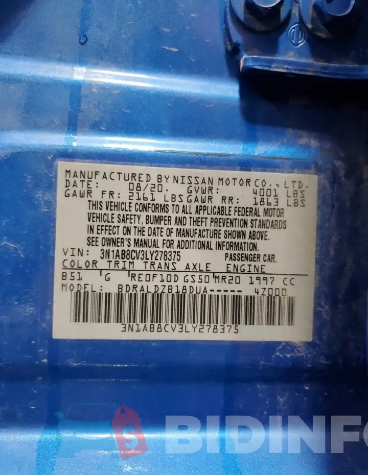 3N1AB8CV3LY278375 Photo# 13