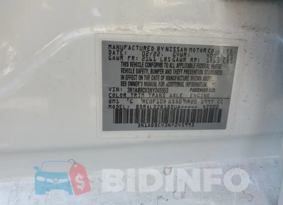 3N1AB8CV3NY245993 Photo# 12