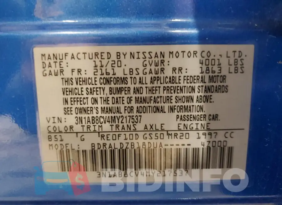 3N1AB8CV4MY217537 Photo# 13