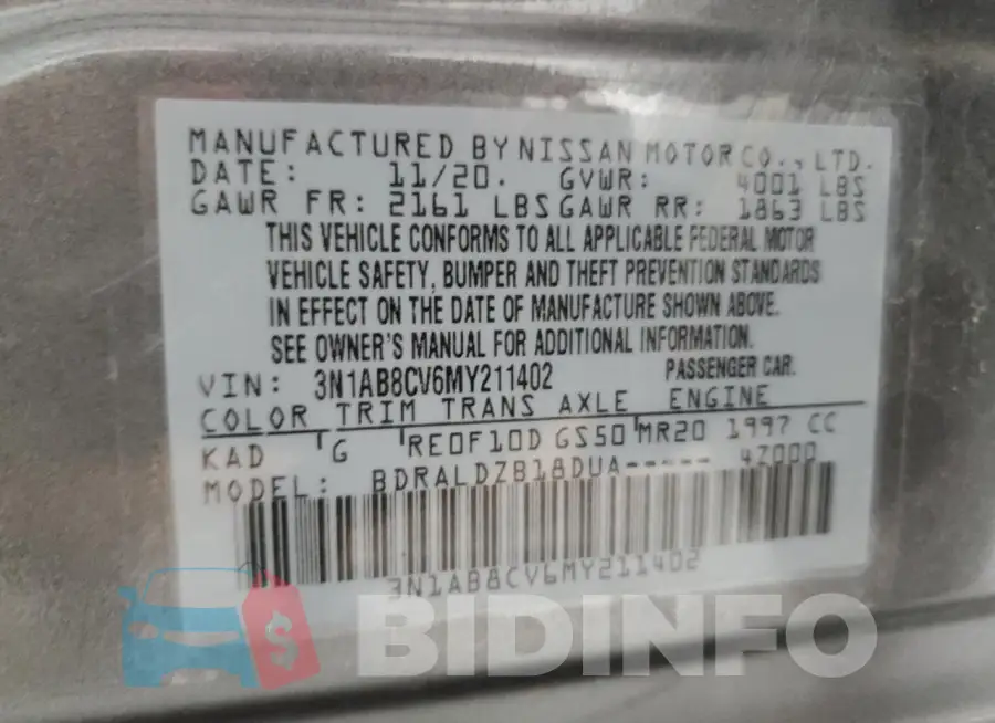 3N1AB8CV6MY211402 Photo# 12