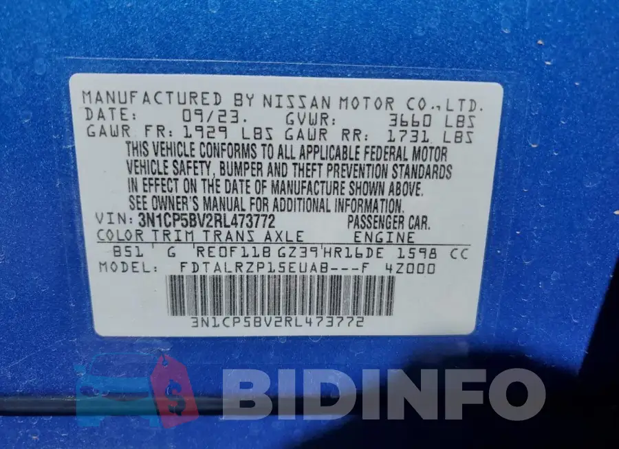 3N1CP5BV2RL473772 Photo# 13