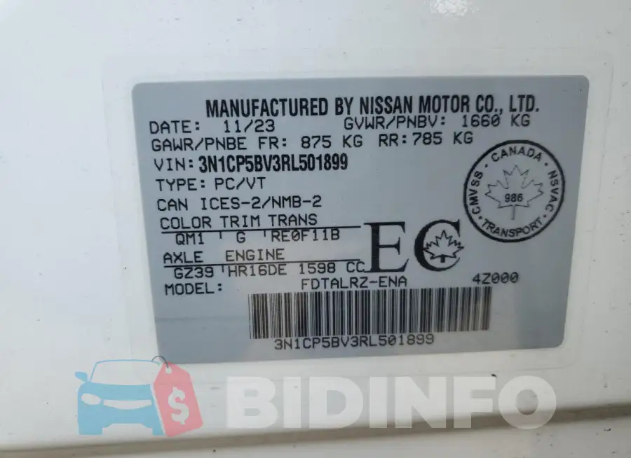 3N1CP5BV3RL501899 Photo# 12