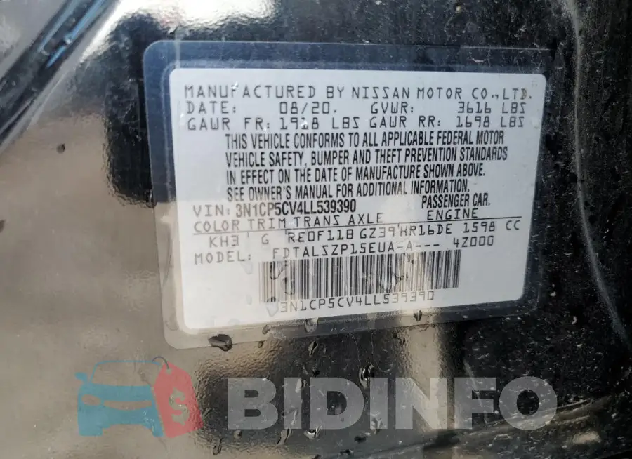 3N1CP5CV4LL539390 Photo# 12