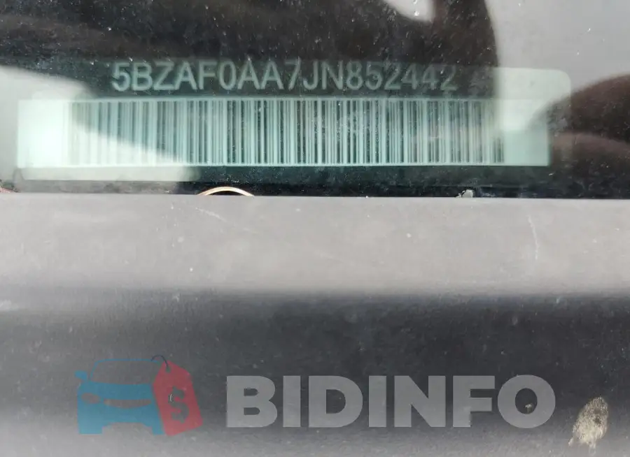 5BZAF0AA7JN852442 Photo# 14