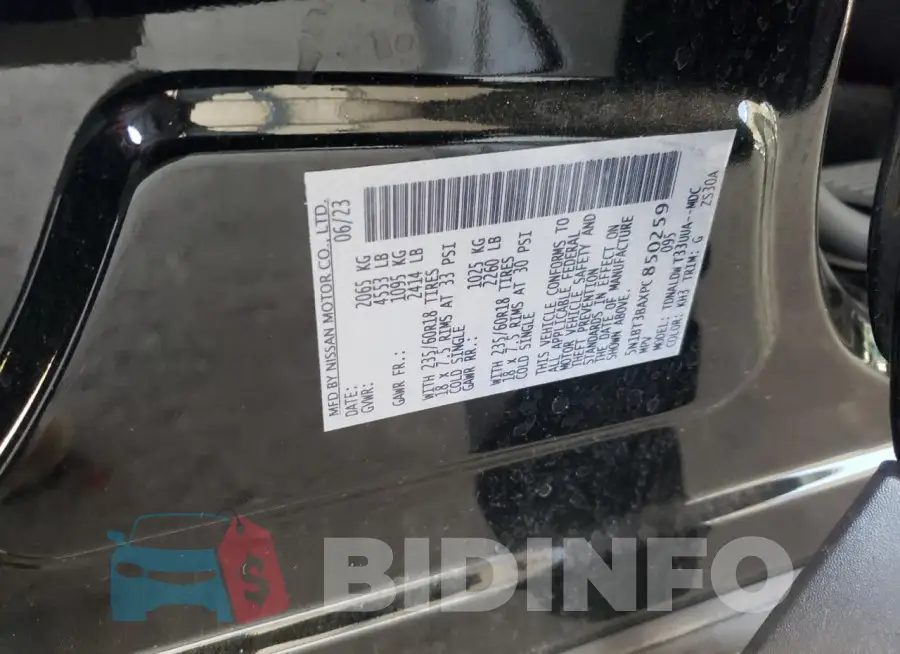 5N1BT3BAXPC850259 Photo# 14