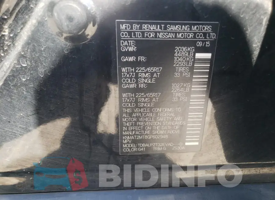 KNMAT2MT8GP602948 Photo# 13