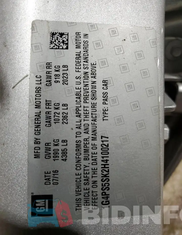 1G4PS5SK2H4100217 Photo# 12