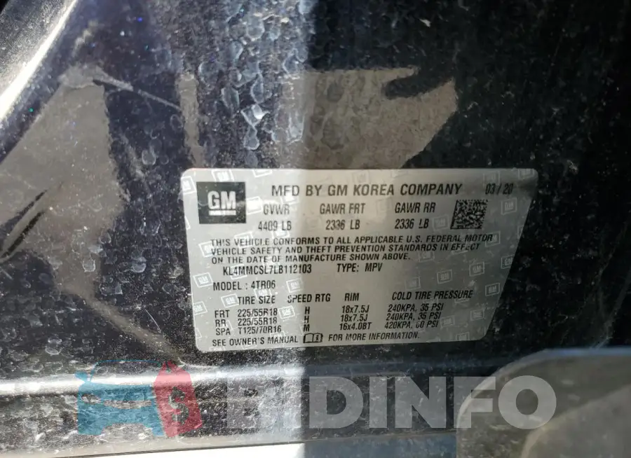 KL4MMCSL7LB112103 Photo# 13