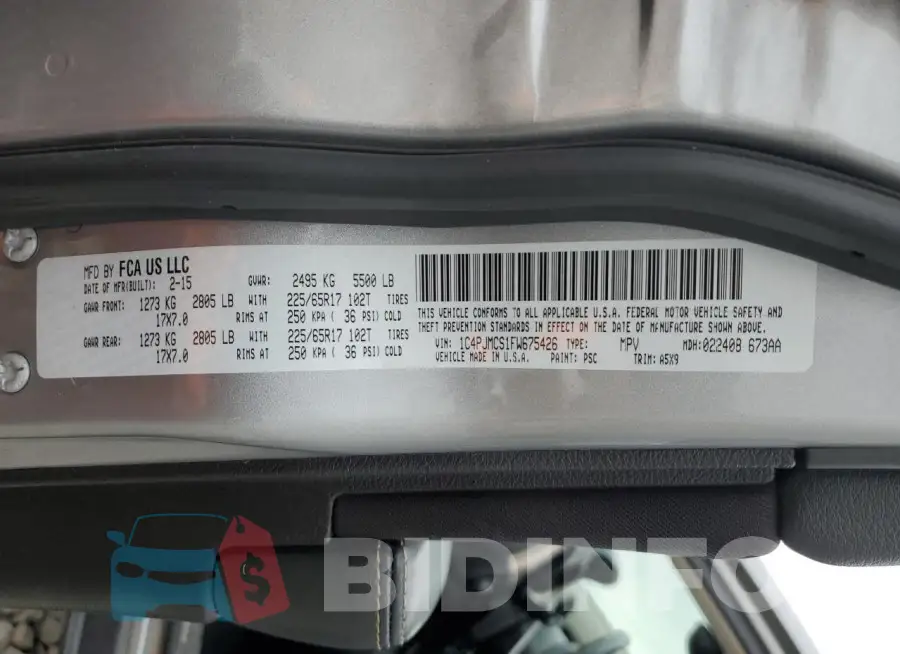 1C4PJMCS1FW675426 Photo# 12