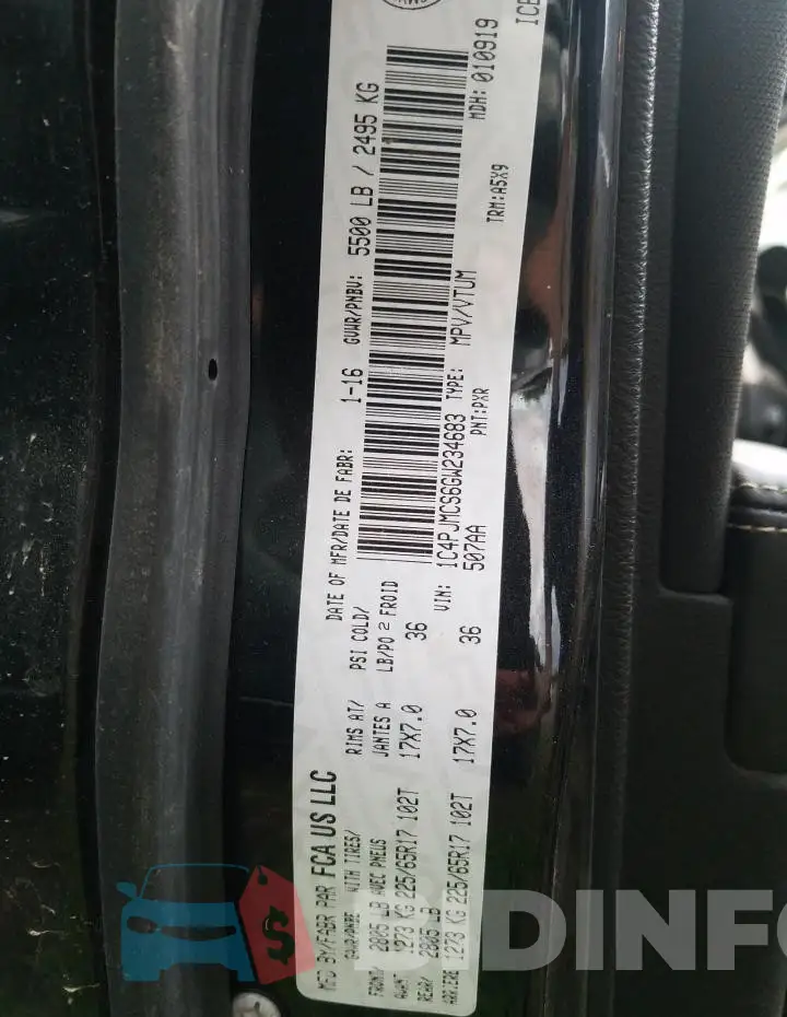 1C4PJMCS6GW234683 Photo# 12
