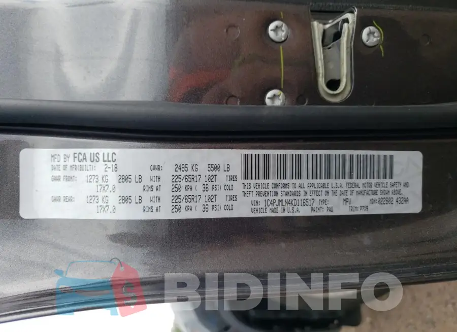 1C4PJMLN4KD116517 Photo# 13