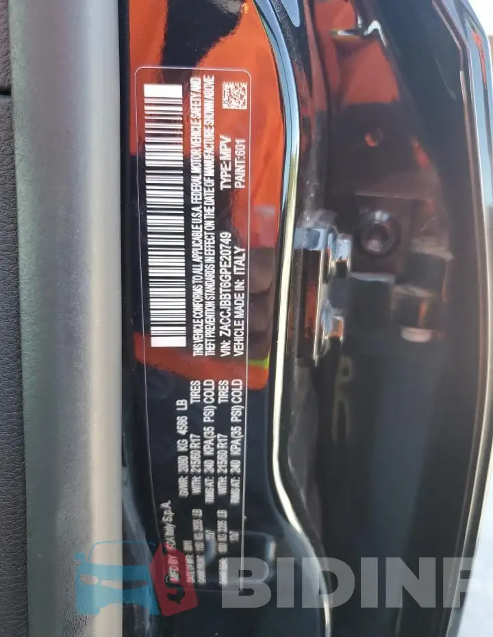 ZACCJBBT6GPE20749 Photo# 12