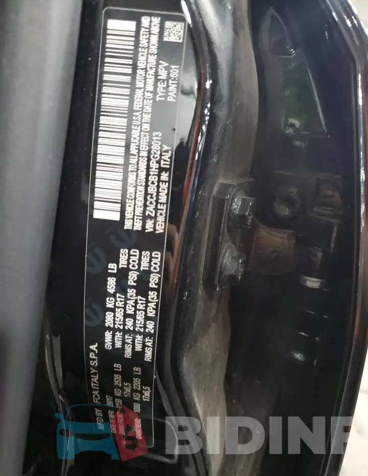 ZACCJBCB1HPG28013 Photo# 13