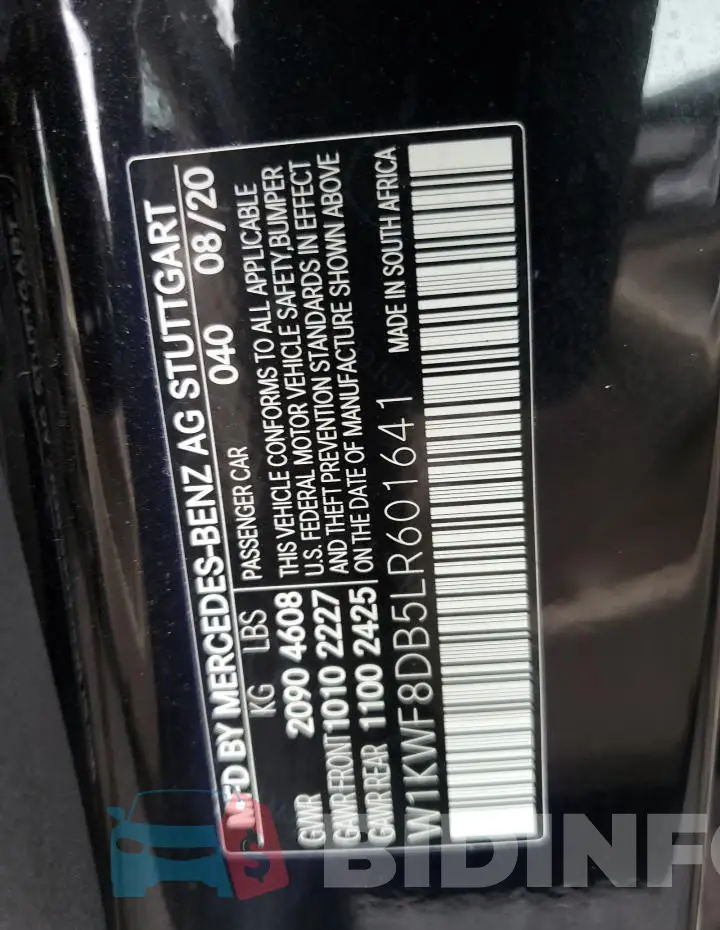 W1KWF8DB5LR601641 Photo# 12