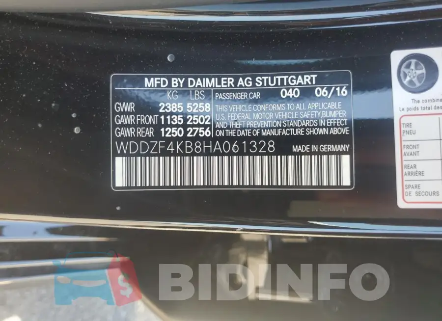 WDDZF4KB8HA061328 Photo# 12