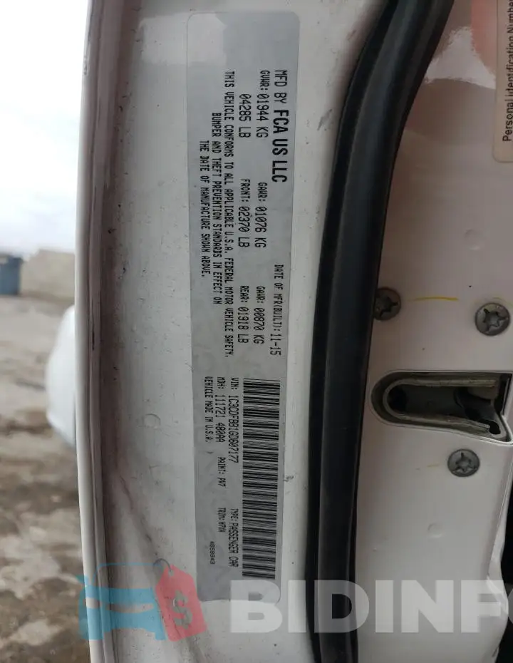 1C3CDFBB1GD607177 Photo# 13