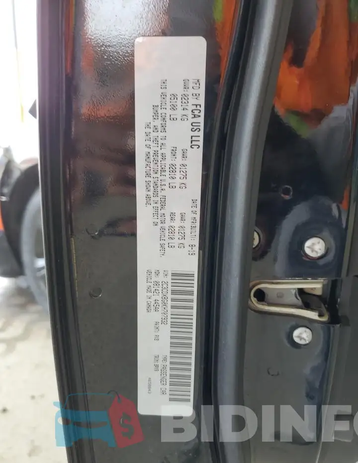 2C3CDXBG0KH707932 Photo# 13