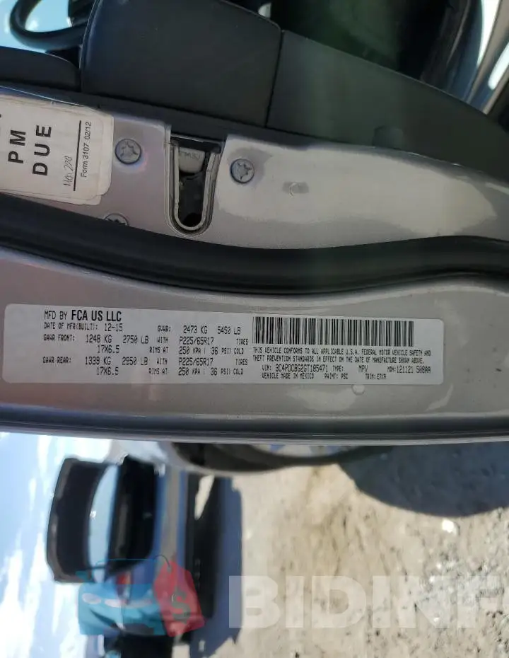 3C4PDCBG2GT185471 Photo# 14