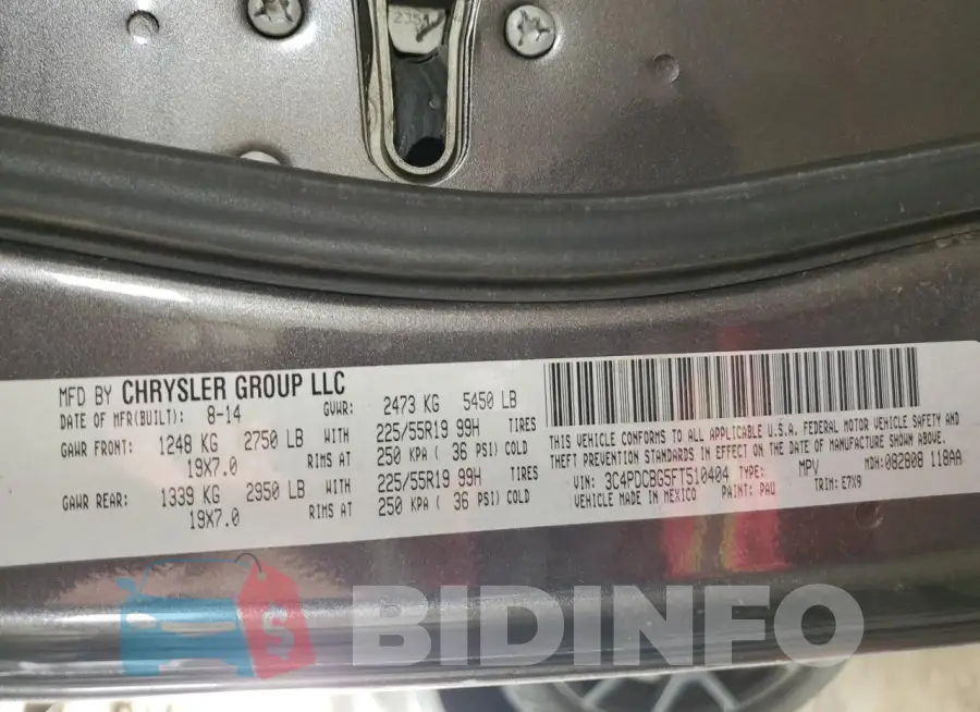 3C4PDCBG5FT510404 Photo# 13