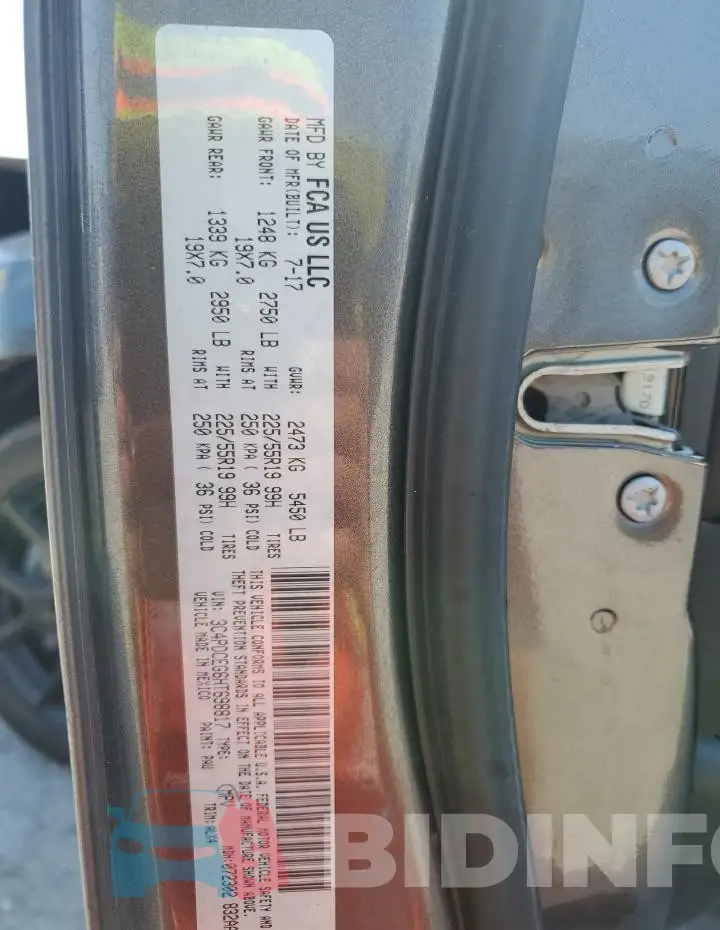 3C4PDCEG6HT698817 Photo# 12