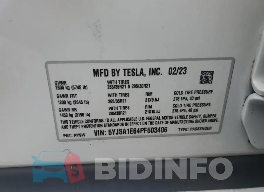 5YJSA1E64PF503406 Photo# 12