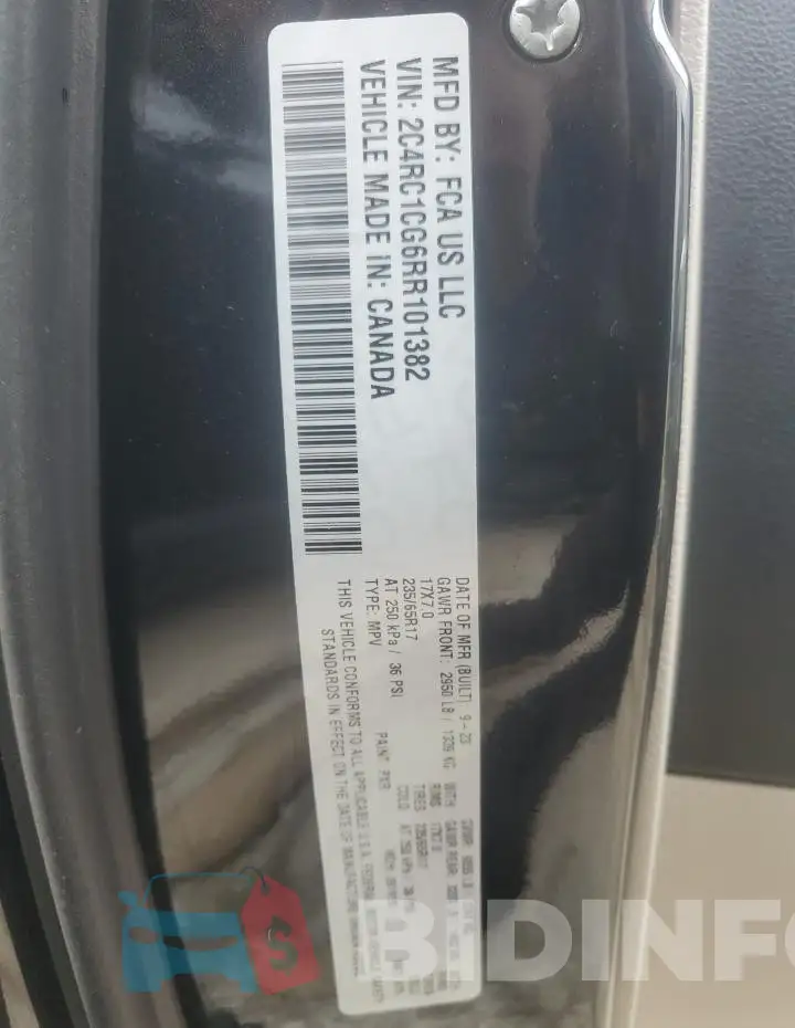 2C4RC1CG6RR101382 Photo# 13